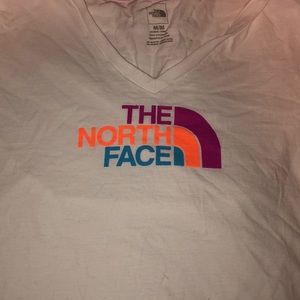 North face v neck tee